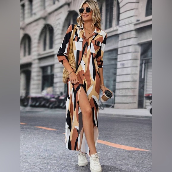 NEW (no tag) Shirt Dress - Picture 3 of 5